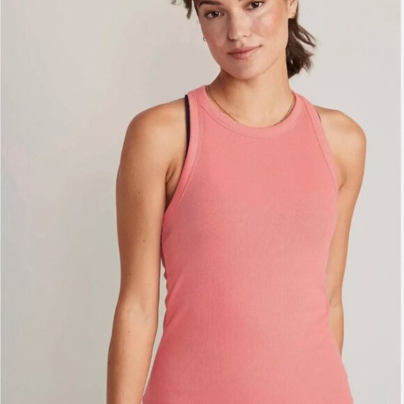GAP Tops - GAP XS Salmon Racerback Rib-Knit Tank Top